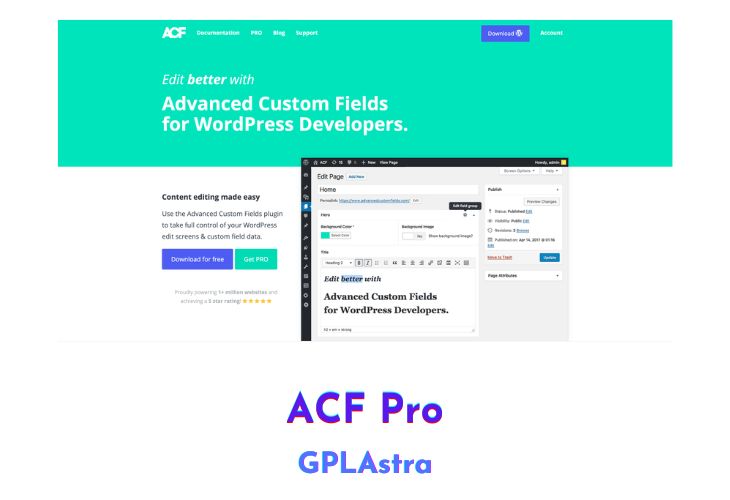 Advanced Custom Fields Pro Free Download